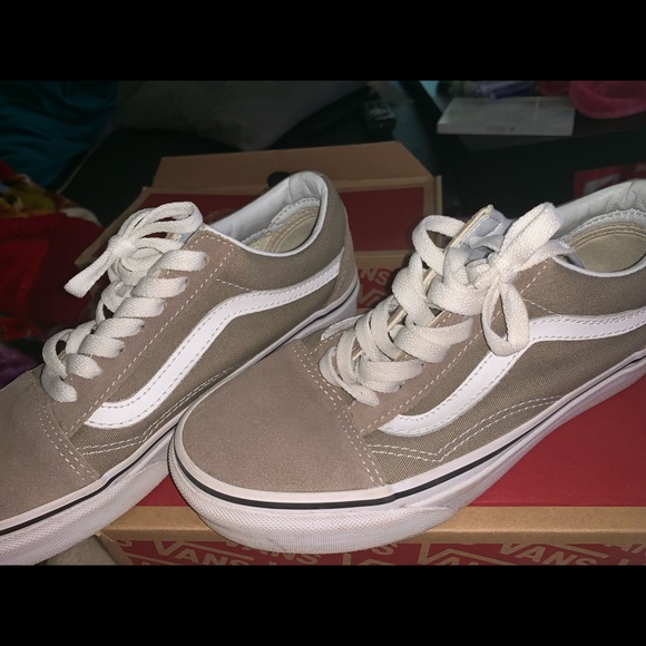 vans old skool desert taupe true white
